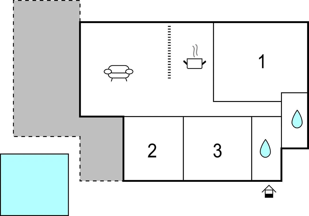 Awesome Apartment In Zdrelac With Kitchen